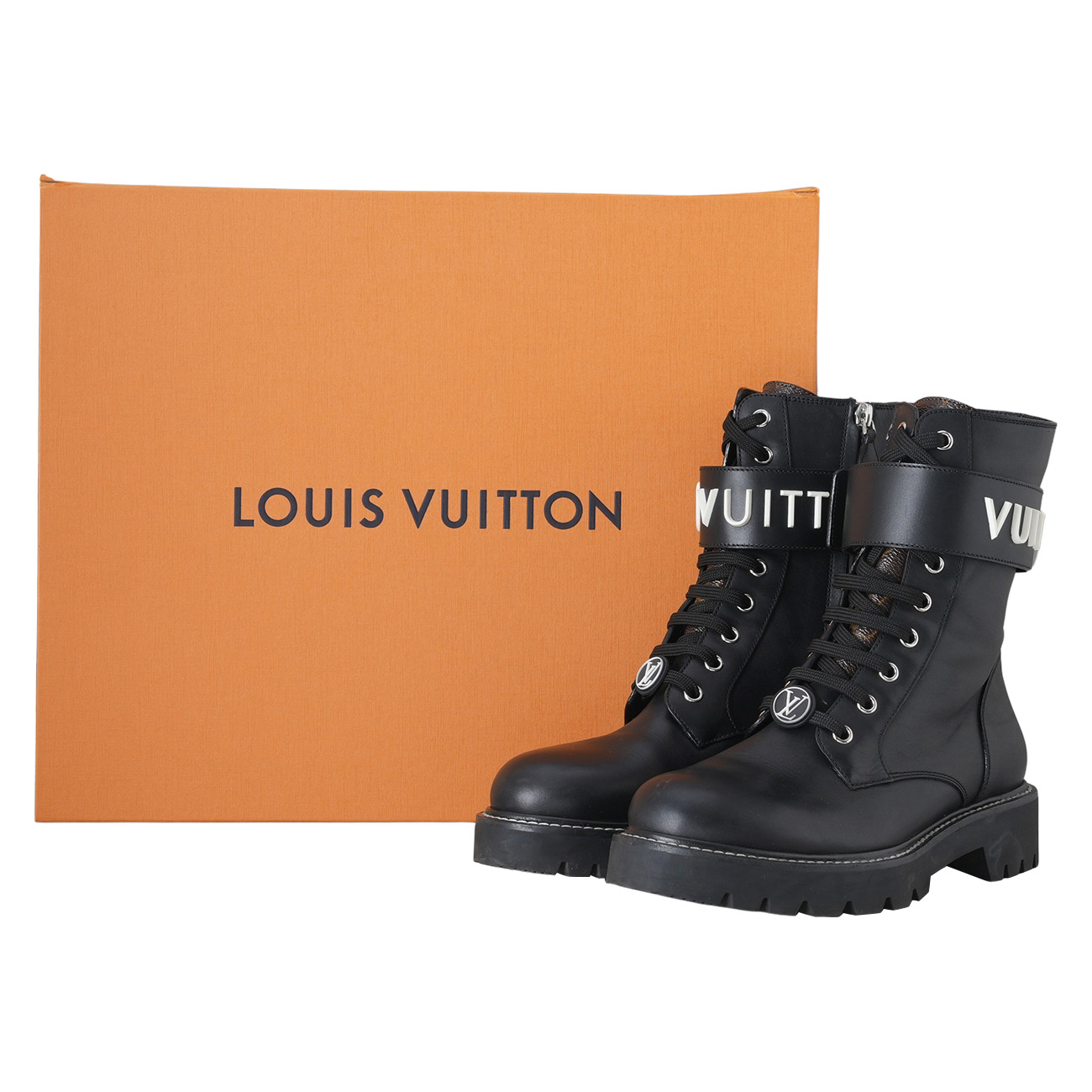LOUIS VUITTON(USED)루이비통 1A9HAJ 플랫 부츠 #38.5